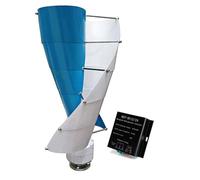 HENGJINGTR 12V, Wind Turbine 10 Blade 5000W 12V 24V 48V Spiral Wind Turbine Generator with Controller IP67 Wind Turbine Power Generation Low Noise for Solar Power Generation System