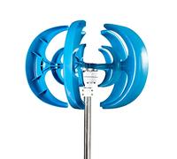 HENGJINGTR 220V Vertical Wind Turbine Generator, 19000W 12V 24V 48V 3 Phase with 5 Blades No Noise Portable Wind Turbine, Generator Home RV Farm Wind Solar Hybrid System,220V