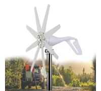 HENGJINGTR 24V,12000W Low Noise Wind Turbines Generator Kit, 12V 24V 48V The Vertical Blade Starts at A Speed of 2M/S And Automatically Captures The Wind Direction