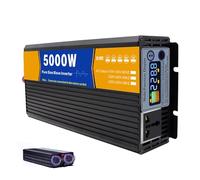 HENGJINGTR 5000W DC 72V/60V/48V/24V/12V Pure Sine Wave Inverter Charger Split Phase DC Input AC Output 120V/240V Low Frequency Solar Power Inverter Converter,60V to 240V