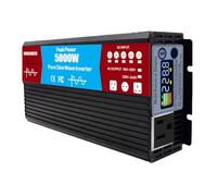HENGJINGTR 5000W Peak Power Inverter for Vehicles,DC 12V 24V 48V 60V 72V To 110V 220V AC Car Power Inverter Converter for RV,Off Grid,Truck,with AC Outlets And LCD Display,12V TO 110V