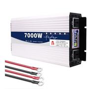 HENGJINGTR 7000W 12V-72V To 110V/220V Pure Sine Wave Inverter Charger Split Phase DC Input AC Output Solar Power Inverter Converter with 2 AC Outlets LED Display,60V to 230V