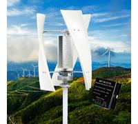 HENGJINGTR 8000W Vertical Axis Wind Turbine Generator, W/Controller 220V 48V 24V 12V for Street Lighting Wind Turbine Power Generation Permanent Magnet Generator,12v