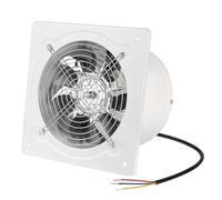 HENGJINGTR Garage Metal Exhaust Fan,4Inch-7 Inch 110V/220V Energy Saving Exhaust Fan for Kitchen Bathroom Toilet Wall Mounted Anti Mosquito Ventilator Extractor,6inch,110V