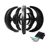 HENGJINGTR Low RPM19000W Vertical Wind Turbine Generator, 12V 24V Magnetic Dynamo Free Energy Strong Power Coreless Upright Windmill with Controller for Home Use,24V