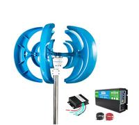 HENGJINGTR Low Wind Speed Vertical Wind Turbine Kit 14000W - 12V/24V/48V 5 Blades Starts at 2.5M/S, Perfect for Residential Areas, Boats & Street Lighting,24V