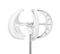 HENGJINGTR Low Wind Speed Vertical Wind Turbine Kit 16000W - 3-Phase AC Output Starts at 2.5M/S, Perfect for Residential Areas, Boats & Street Lighting,24V