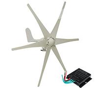 HENGJINGTR Vertical Wind Turbine, 14000W 12V 24V 48V 6 Blades Low Noise Rotation Wind Turbine Generator for Windmill Home Farm Wind Generator,12V