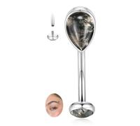 hengkaixuan G23 Titanium Eyebrow Ring 16G Rook Daith Tragus Helix Piercing Internal Threaded Curved Barbell Vertical Labret Lip Jewellery Small Belly Button Ring