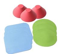 HengKe 3 set of Jar Gripper, 9 Pieces Multi Purpose Reusable Rubber Gripper Jar Opener Gripper Rubber Jar,Gripper Pads Round Kitchen Coasters Multi Purpose Bottle Lid Openers Fit for Most Bottles