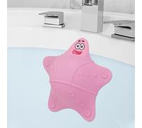 HengLiSam Bathtub Overflow Drain Cover, Bath Accessories, Soak Bath Overflow Drain Cover, Silicone Bath Tub Drain Plug with 5 Suction Cup, Add Water for Deeper Bath, Cute Tub Stopper (Pink)