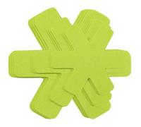HengLiSam Pot Pan and saucepan Protectors, 12 pieces and 3 Different Size, Pot Dividers Pad to Prevent Scratching, Protect Stacking Cookware (Green)