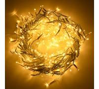 HENGMEI 15M 600 LED Fairy Lights, Icicle String Lights with Timer, 8 Modes, IP44 Waterproof, Warm White Christmas Lighting Light Curtain for Garden, Party, Christmas, Eaves, Railing