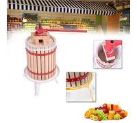 HENGMEI 18L Fruit Press Oak Basket Long Handle High Yield Juice Extraction