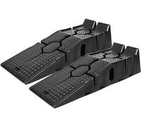 HENGMEI Car Ramp Set of 2 Lifting Platform for Motorhome with Override Protection, Black, Polypropylene (PP), Up to 2.5 Tonnes, 17cm Height, 90cm Length, 33cm Width