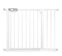 HENGMEI Safety Gate Doors and Stairs Gate 95-105cm Extensions Automatically Closes Pressure Fit Metal Gate for Child and Pets Safety, White