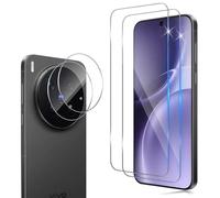 Hengnewro Tempered Glass for VIVO X300 PRO, Pack of 2 Scratch-Resistant Screen Protector with 2 Pieces Camera Film, HD Clear Bubble-Free, Ultra Above 9H+ Tempered Glass