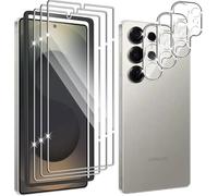 Hengnewro Tempered Glass Screen Protector for Samsung Galaxy S26 Ultra, Pack of 3 with 3 Camera Protection, 9H Hardness Tempered Glass Anti-Scratch HD Glass Film with Frame Positioning Aid