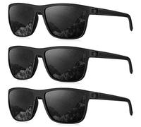 HENGOSEN Polarised Sunglasses-for-Men Mens Sunglasses: Classic Sun Glasses with UV400 Protection Fishing Driving Golf 3 PACK