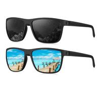 HENGOSEN Sunglasses Mens Polarised, Classic Vintage Sun Glasses, Lightweight Frame UV400 Protection for Driving Fishing Cycling