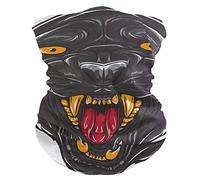 hengpai Neck Gaiter Man Neck Mask, Balaclava Face Mask Bandana Angry Black Panther Face