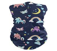 hengpai Neck Gaiter Women Face Scarf Mask-Dust, Balaclava Face Mask Bandana Cute Unicorn