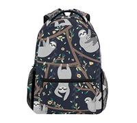 hengpai Sloth Backpacks Black College School Book Bag Travel Hiking Camping Daypack