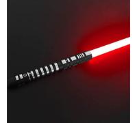 Hengqiyuan Lightsaber, Star Wars Lightsaber Replica Toy for Kids, Metal Handle, USB Charging, Removable Blade, Red