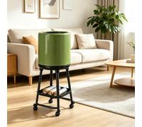 Hengqiyuan Movable Trash Can High Foot Double Layer Waste Container