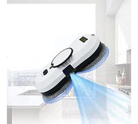 Hengqiyuan Window Cleaner Robot with Spray Function, Electrical Window Cleaner with Remote Control, 2800 PA Suction Power 30 ml Water Tank, Intelligent Edge Recognition System for Smooth Surfaces