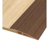 Hengrongshen Floor Transition Strip, Vinyl Door Threshold Strip Self Adhesive Threshold Flooring Transition for Laminate Doorway Edge Threshold Height Difference from 5 to 10mm (Dark Brown Wood, 2M)