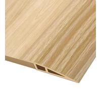 Hengrongshen Floor Transition Strip, Vinyl Door Threshold Strip Self Adhesive Threshold Flooring Transition for Laminate Doorway Edge Threshold Height Difference from 10 to 15mm (White Oak Wood, 2M)