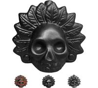 Hengrongshen Real Screaming Aztec Death Whistle, Unique Sound, Aztec Death Whistle, Up to 125 Decibels, Screaming Aztec Death Whistle for Ceremonies, Tradition, Sound Art (Black)