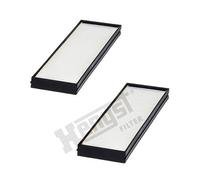 Hengst Cabin Air Filter E3915LI-2 Pollen Filter for Hyundai i20 I – Set of 2