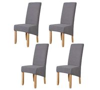 Hengweiuk Dining Chair Covers, Stretch Chair Covers Removable High Back Chair Protective Washable Dining Cover Slipcover for Dining Room Kitchen Wedding Banquet Party Decoration