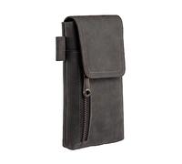 Hengwin Clip On Phone Holder for iPhone 16 15 14 13 12 11 Pro Max, 16 15 Plus XS Max, Card Phone Case, leather holster for Men for Samsung Galaxy S25 S23 S22 Ultra S25+ Belt Holster (Retro Grey)