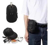 Hengwin Cowhide Leather Belt Pouch Phone Holster Waist Pack for iPhone 16 Pro Max, iPhone 16 Plus, 15 14 13 12 11 Pro Max, for Samsung S25 S24 S23 S22 Ultra S25+ Ultra Phone Case, Travel Money Pocket