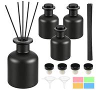 Hengxinc 4PCS Black Reed Diffuser Bottles,150ml/5oz Diffuser Bottles Empty
