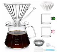 Hengxinc 600ml/ 20oz Pour Over Coffee Maker, Clever Coffee Dripper