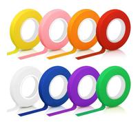 Hengxinc 8 Roll Coloured Masking Tapes, 10MM*20M Coloured Tape, DIY Masking Tape Processing Colorful Adhesive Tape For Craft Art Lesson Painters Children Wall Paintings (8)