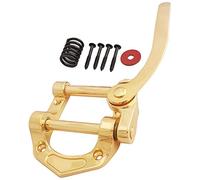 HENGYEE Guitar Tremolo Vibrato Bridge Tailpiece Archtop Compatible with Jazz Les Paul LP Style Hollow Body Electric Guitar GD.