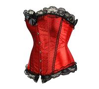 Hengzhifeng Bridal Corsets for Women Gothic Party Club Night Bustiers Top (UK 12-14,Red)