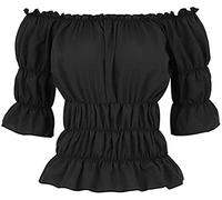Hengzhifeng Renaissance Blouse Women Off Shoulder Shirt