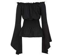 Hengzhifeng Women Renaissance Blouse Off Shoulder Shirt