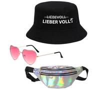 Henjunu Mallorca party outfit, Mallorca fishing hat, glasses for Malle party accessories, colourful PU leather belt bag, Mallorca accessories, Malle party outfit
