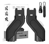Henkgo Upper Adapter Compatible with UPPAbaby Vista and Vista V2 and Vista V3 Strollers/Bassinet, Toddler Seat, Aria, Mesa V2, or Mesa Max Infant-Secure (Car Seats Accessories 1Set+2 Pcs Stroller