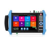 Henkion CCTV Camera Tester, 8K 32MP IP Camera Tester with POE++ Max 90W 8MP CVI TVI AHD SDI CVBS Test 7inch IPS Touchscreen Support SFP, WiFi Network Tools HDMI VGA IPC-9800ADHS Pro