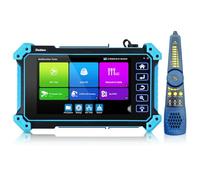 Henkion CCTV Tester 8K IP Camera Tester with Cable Tracer, IPC-5100C Plus 5.4 inch IPS Touch Screen 8MP AHD CVI TVI CVBS 4K HD Display Video Monitor Support POE PTZ WiFi RS485 HDMI VGA
