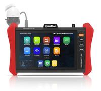 Henkion CCTV Tester Monitor 4K 12MP IP Camera Tester POE++ Max. 90W POE Camera Test 8 Inch 1920 x 1200 IPS Touch Screen 1CH SFP Module WLAN Network Tools Cable Test POE Detection Energy Management App