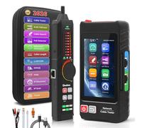 Henkion Multifunction Network Cable Tester 4" IPS Touch Screen UTP Ethernet Cable Tracer, Rechargeable RJ45 Tester Support Network Tools, POE++ Detect,Cable Length,RJ45 TDR Test,NCV,PD Power,FTP